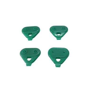 Chiusura in plastica verde per tessuto ombreggiante